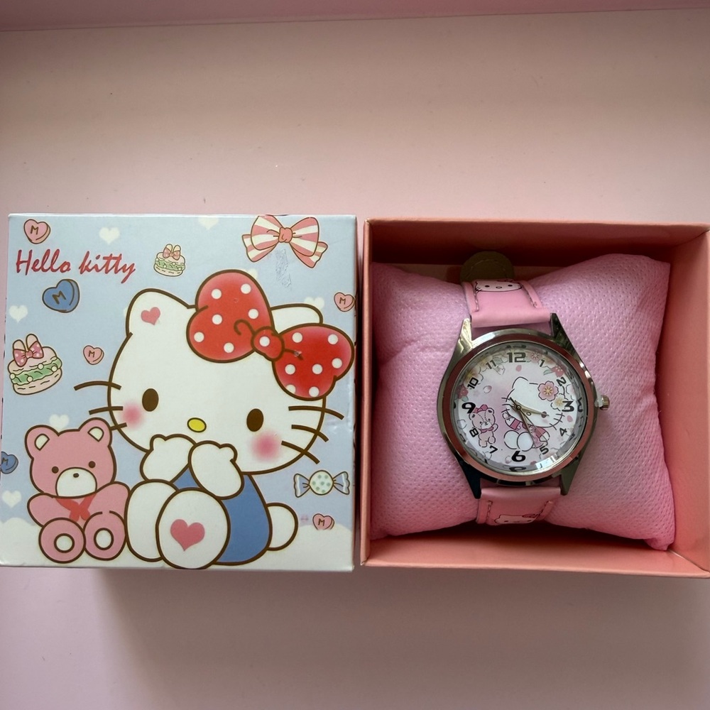Hello Kitty Pink and White Kids Watch